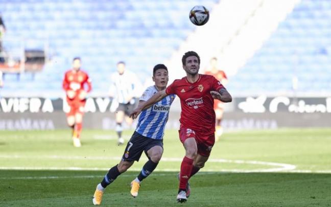 Lucas Torró, en una jugada del último partido de Osasuna contra el Espanyol Lucas Torró, en una jugada del último partido de Osasuna contra el Espanyol