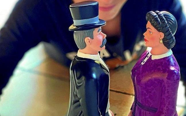 Las figuras de goma que se presentarán mañana. Foto: N.G. Las figuras de goma que se presentarán mañana. Foto: N.G.