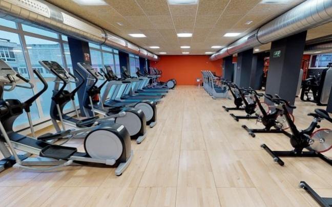 Un gimnasio de máquinas de Donostia Kirola. Un gimnasio de máquinas de Donostia Kirola.