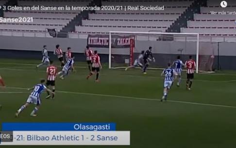 Sanse: los aficionados votan un gol de Olasagasti como el mejor del año Sanse: los aficionados votan un gol de Olasagasti como el mejor del año