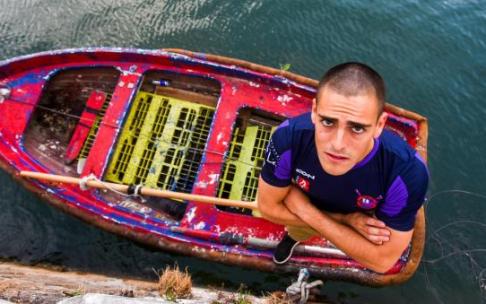 Gorka Arostegi, remero de Santurtzi.