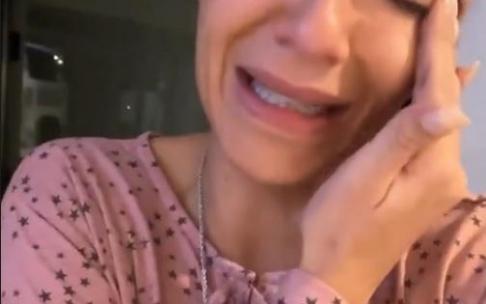 Tamara Gorro, llorando desconsolada en sus stories de Instagram. Tamara Gorro, llorando desconsolada en sus stories de Instagram.