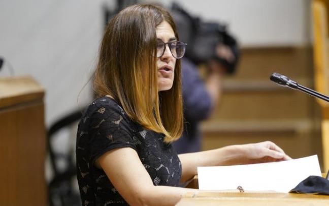 La portavoz de Elkarrekin Podemos en el Parlamento vasco, Miren Gorrotxategi La portavoz de Elkarrekin Podemos en el Parlamento vasco, Miren Gorrotxategi