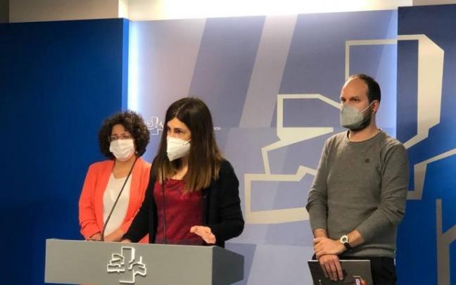 La portavoz de Elkarrekin Podemos-IU, Miren Gorrotxategi, en una comparecencia anterior La portavoz de Elkarrekin Podemos-IU, Miren Gorrotxategi, en una comparecencia anterior