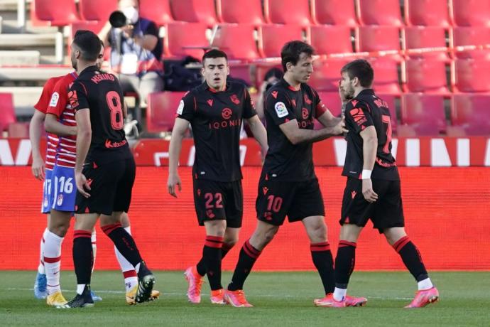 Partido de la Real contra el Granada