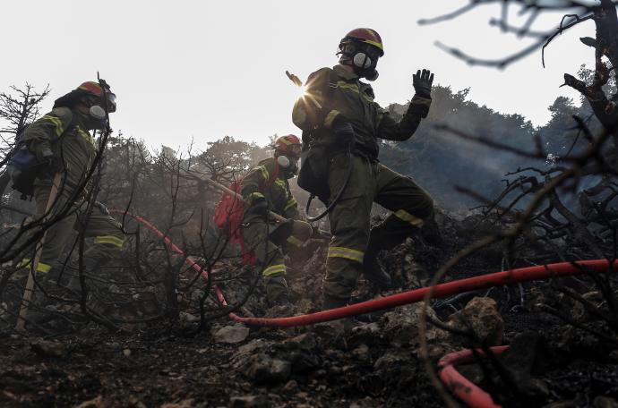Las llamas han arrasado más de 56.000 hectáreas de terreno, según el Sistema de Información Europeo de Incendios Forestales.