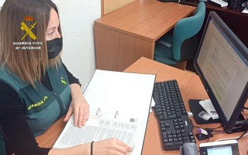 Guardia Civil en tareas de investigación
