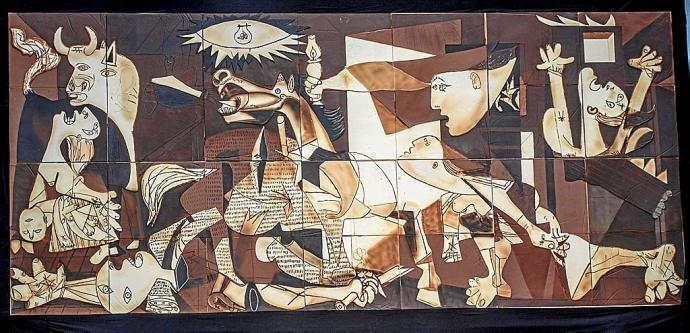 Imagen del 'Guernica' de chocolate elaborado por Euskal Gozogileak.