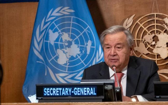António Guterres, secretario general de la ONU. António Guterres, secretario general de la ONU.