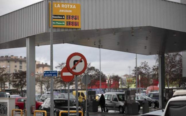 Panel de la gasolinera La Rotxa. Panel de la gasolinera La Rotxa.