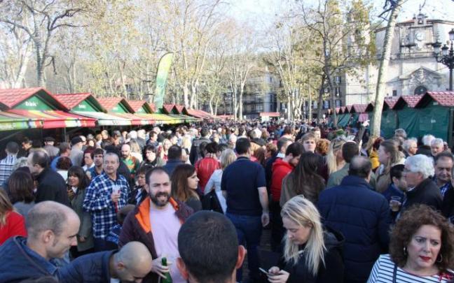 Imagen de la feria de Santo Tomás de 2019, la última que se ha celebrado en Bilbao