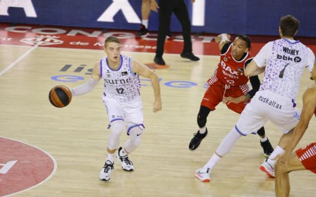 Ludde Hakanson, en el encuentro del pasado domingo ante el Baxi Manresa.
