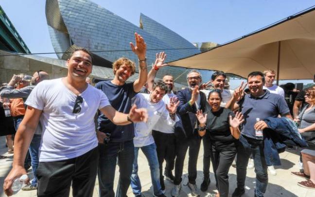 Hamaiketako de despedida en las terrazas del Guggenheim durante los premios 50 Best en 2018 Hamaiketako de despedida en las terrazas del Guggenheim durante los premios 50 Best en 2018
