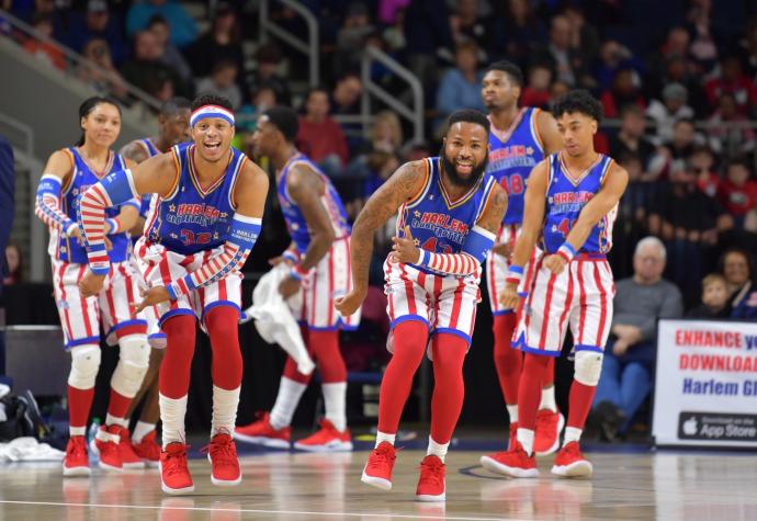 Imagen de archivo de los Harlem Globetrotters.
