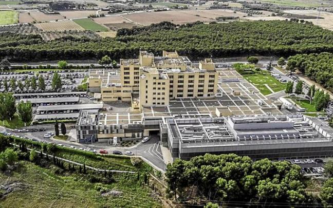 Vista panorámica de las instalaciones del Hospital Reina Sofía de Tudela. Foto: Cedida