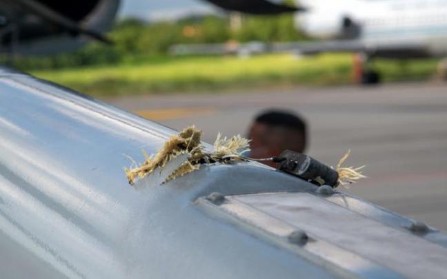 Los disparos eran visibles en el helicóptero del presidente de Colombia Los disparos eran visibles en el helicóptero del presidente de Colombia