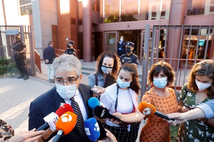El ex conseller, Francesc Homs a su llegada al Tribunal de Cuentas en Madrid
