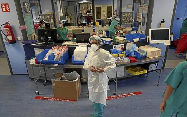 Imagen de archivo de la Unidad de Críticos del Hospital de Cruces. Foto: Pablo Viñas