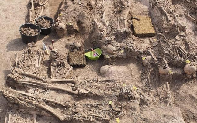 Restos de víctimas del franquismo