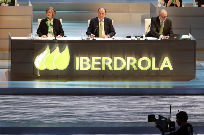 El presidente de Iberdrola, Ignacio Sánchez Galán, durante una Junta de Accionistas de Iberdrola.