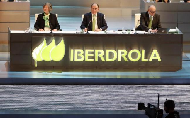 El presidente de Iberdrola, Ignacio Sánchez Galán, durante una Junta de Accionistas de Iberdrola.