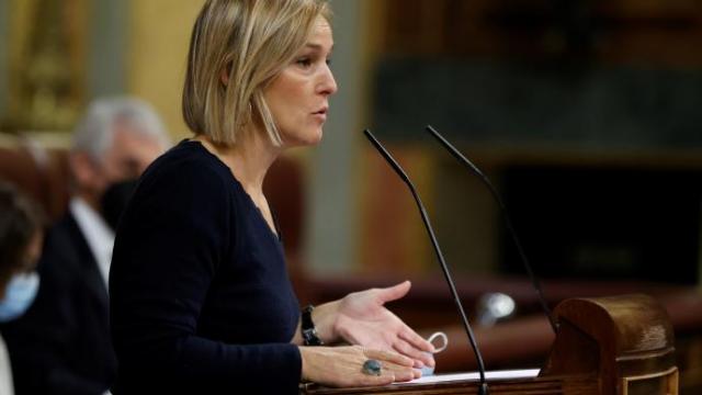 La diputada del PNV, Idoia Sagastizabal, durante su intervención en el Congreso