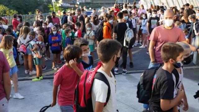 Alumnado de una ikastola.