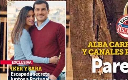 La portada de la revista 'Semana' que desvela el viaje de Iker Casillas y Sara Carbonero. La portada de la revista 'Semana' que desvela el viaje de Iker Casillas y Sara Carbonero.