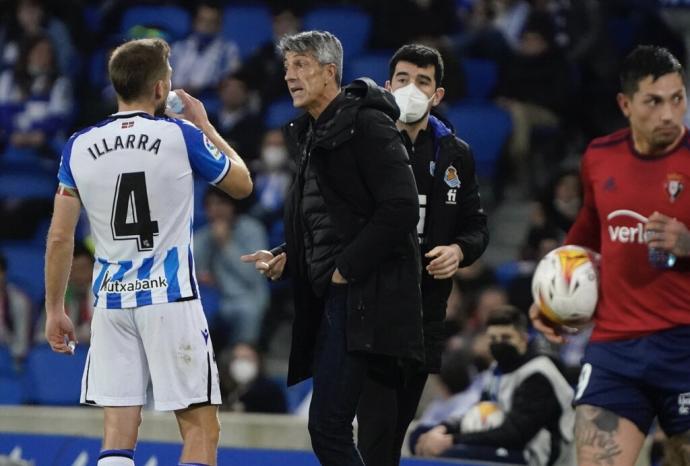 Illarramendi e Imanol, en un lance del partido ante Osasuna