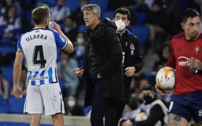Illarramendi e Imanol, en un lance del partido ante Osasuna