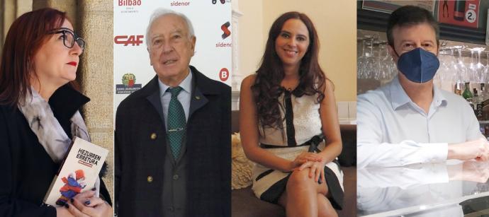 Alicia Rueda, Boni García, Miren Agur Meabe y Fernando Querejeta, Ilustres de Bilbao 2021