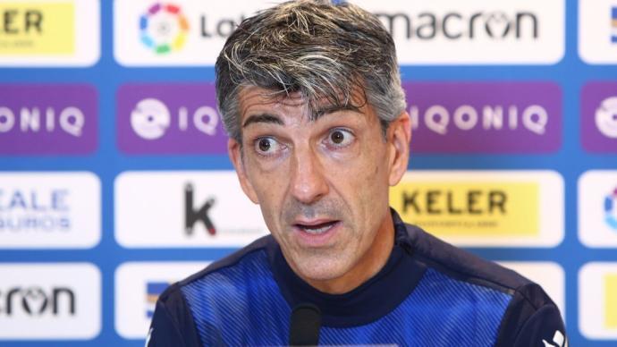 Imanol Alguacil no culpa a Mateu Lahoz de la derrota en Cornellá