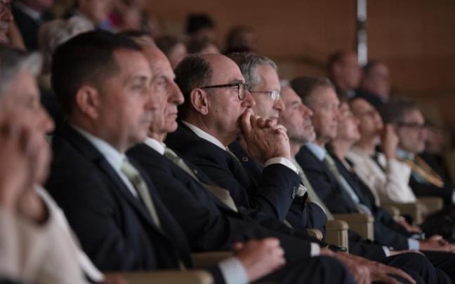 Ignacio Sánchez Galán, presidente de Iberdrola, ayer en la junta general de accionistas celebrada en Bilbao. Ignacio Sánchez Galán, presidente de Iberdrola, ayer en la junta general de accionistas celebrada en Bilbao.