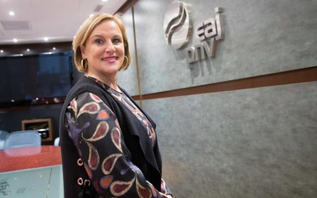 Itxaso Atutxa, presidenta del Bizkai Buru Batzar del PNV. Itxaso Atutxa, presidenta del Bizkai Buru Batzar del PNV.