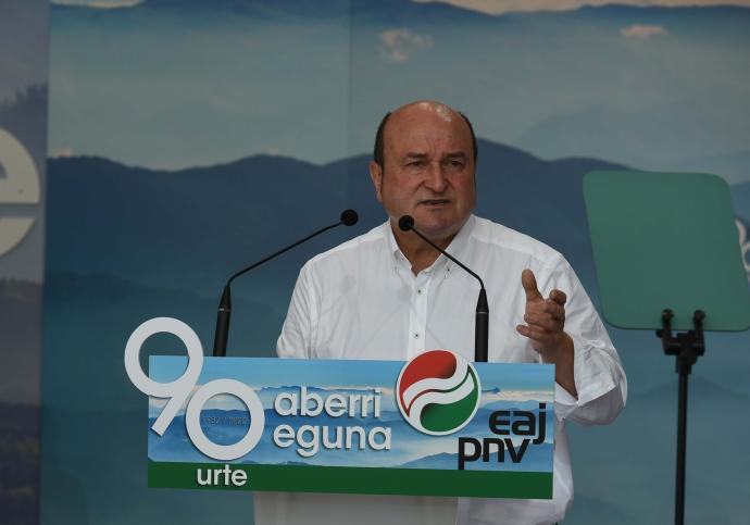 El presidente de la Ejecutiva del PNV, Andoni Ortuzar.