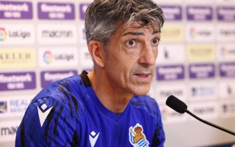 Imanol Alguacil, en un momento de su comparecencia ante los medios