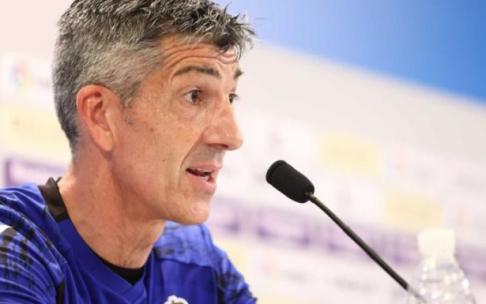 Imanol, este jueves, en Zubieta