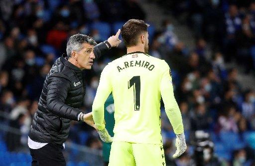 Imanol, durante el partido de este jueves.