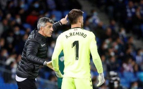 Imanol, durante el partido de este jueves.