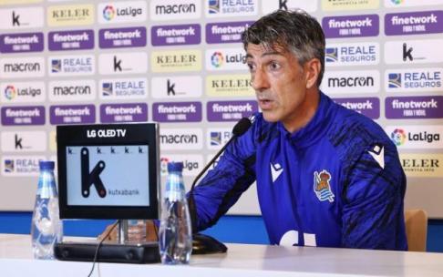 Imanol Alguacil, durante una rueda de prensa.