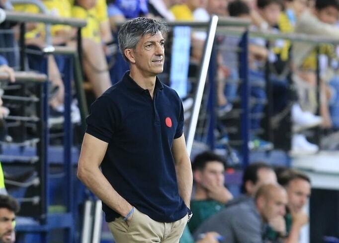 Imanol Alguacil, durante el partido contra el Villarreal.