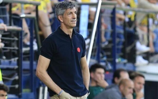 Imanol Alguacil, durante el partido contra el Villarreal.