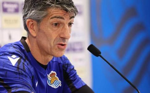 Imanol Alguacil, durante una rueda de prensa.