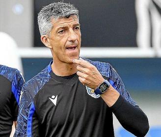 Imanol Alguacil, durante un entrenamiento del pasado verano en Zubieta.