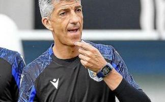 Imanol Alguacil, durante un entrenamiento del pasado verano en Zubieta.