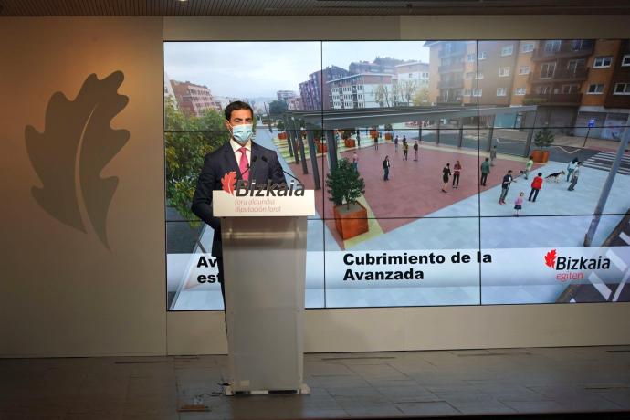 Imanol Pradales en la presentación del proyecto para La Avanzada.