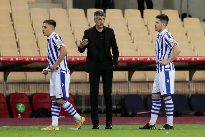 Imanol Alguacil no podrá contar para el partido de mañana con Zubeldia