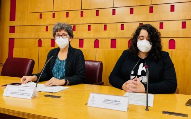 Oregi y Canto, este miércoles en la sala de prensa del Ayuntamiento. Oregi y Canto, este miércoles en la sala de prensa del Ayuntamiento.