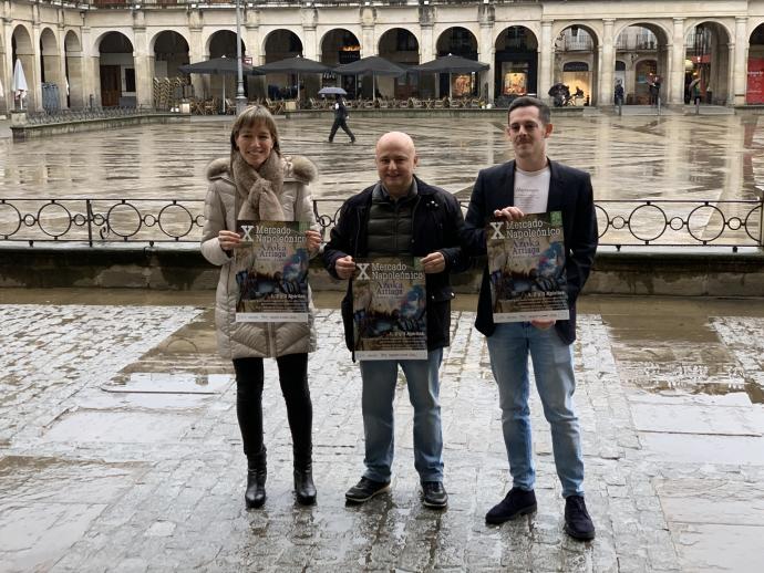 Los organizadores del mercado.