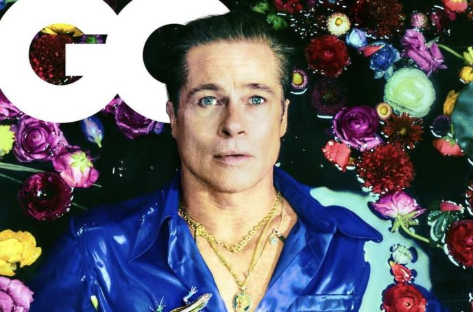 Brad Pitt en la portada del nuevo número de la revista 'GQ'.